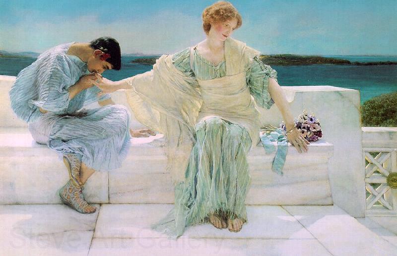 Alma Tadema  Ask Me No More Norge oil painting art